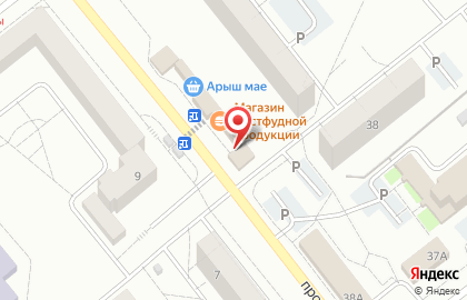 Продуктовый магазин в Казани на карте