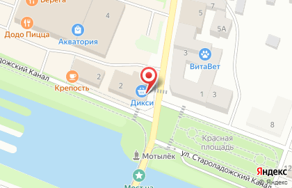 Супермаркет Дикси в Санкт-Петербурге на карте