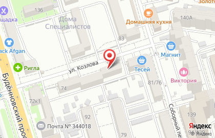 Капитал медицинское страхование на улице Козлова на карте