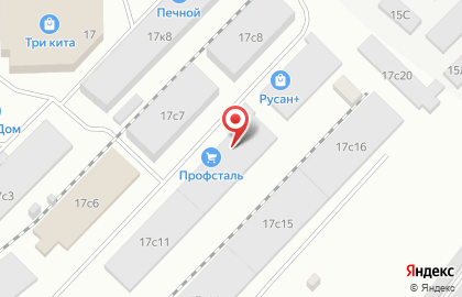 Магазин отделочных материалов Профсталь в Ленинском районе на карте