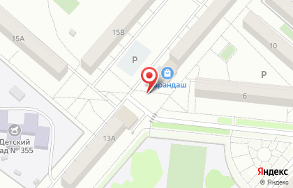 Супермаркет в Омске на карте