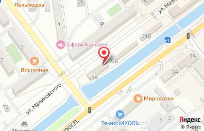 Фирменный магазин Приморский кондитер на улице Малиновского на карте