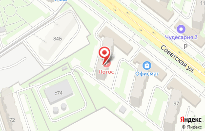 Салон штор Акцент на Советской улице на карте