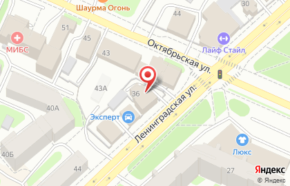 Автошкола Феликс на улице Ленинградской на карте