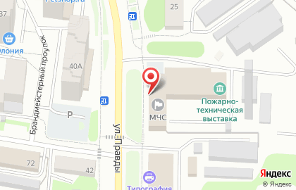 Главное управление МЧС России по Республике Карелия в Петрозаводске на карте