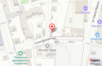 Автостоянка в Томске на карте