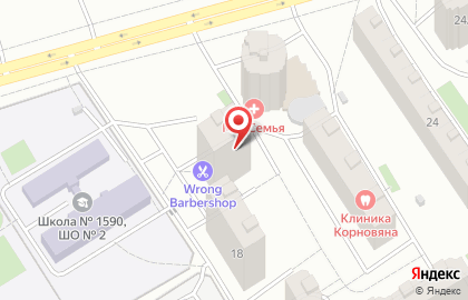 Продовольственный магазин в Москве на карте