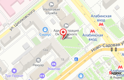СГАСУ, Самарский государственный архитектурно-строительный университет на Ново-Садовой улице на карте