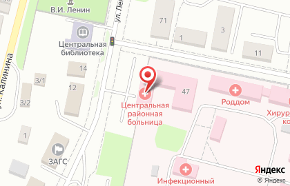 Языковская центральная районная больница на улице Ленина, 47 на карте