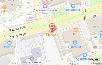 Столовая-бар 8 минут в Советском районе на карте