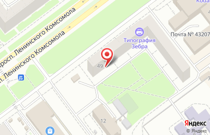 Торгово-монтажная компания Территория комфорта на проспекте Ленинского Комсомола на карте