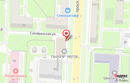 Продуктовый магазин в Санкт-Петербурге на карте