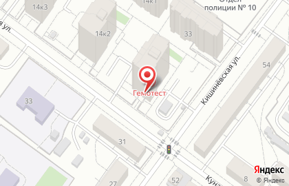 Мини-маркет Брусника маркет в Железнодорожном районе на карте