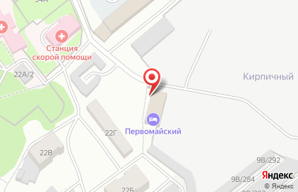 Хостел Первомайский на карте