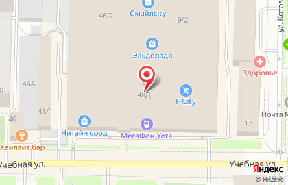 Магазин 33 пингвина на Учебной улице на карте