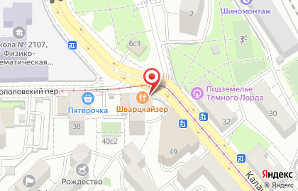 Ресторан Шварц Кайзер в Протопоповском переулке на карте