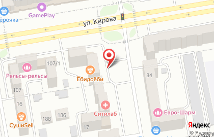 Служба доставки суши и роллов ЁбиДоёби на Кирова на карте