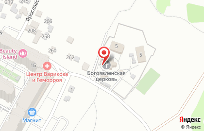 Церковная лавка, Храм Богоявления Господня на карте