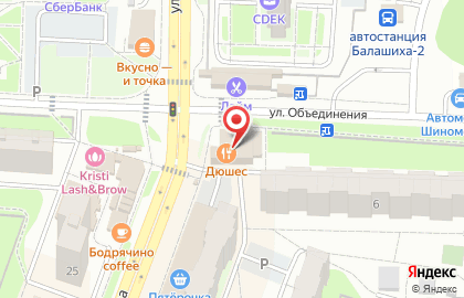 Дюшес на карте