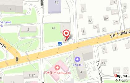 Шинный центр Pirelli на улице Свердлова на карте