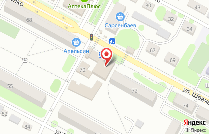 Пивная причал на улице Шевченко на карте