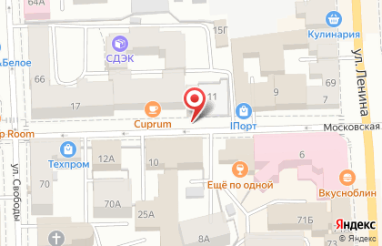 Профсоюз работников текстильной и легкой промышленности на Московской улице на карте