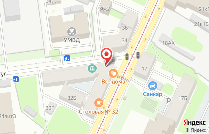 Продуктовый магазин в Санкт-Петербурге на карте