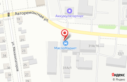 Федеральная сеть автомагазинов МаслоМаркет на Авторемонтной улице на карте