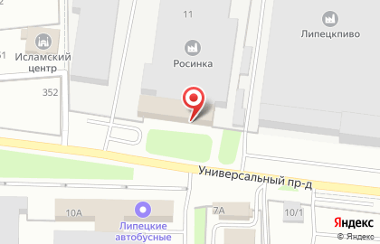 Столовая Росинка в Универсальном проезде на карте