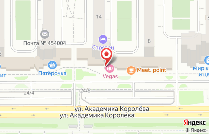 Магазин Зоомаркет в Челябинске на карте