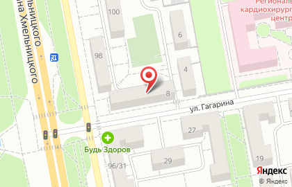 Магазин автозапчастей ОКА ВАЗ на улице Гагарина на карте