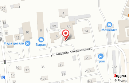 Магазин шин и дисков на улице Богдана Хмельницкого на карте