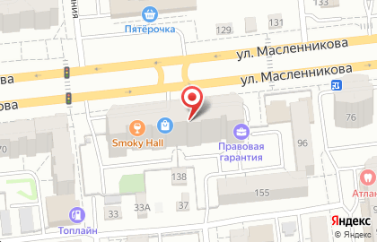 Международная служба экспресс-доставки FedEx-TNT на улице Масленникова на карте