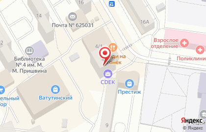 Цветочный салон в Тюмени на карте