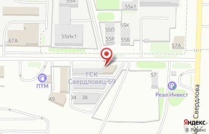 Шиномонтажная мастерская Феникс на проспекте Свердлова на карте