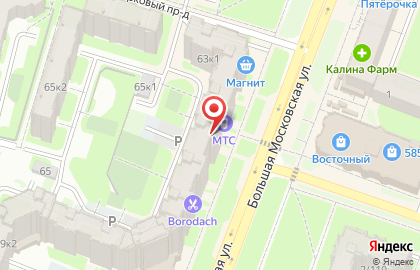 Суши-маркет Сушимаркет на Большой Московской улице на карте