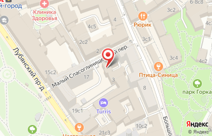 Автошкола Центральная автошкола Москвы в Малом Спасоглинищевском переулке на карте