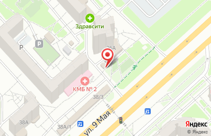 Киоск по изготовлению ключей, Советский район на улице 9 Мая на карте