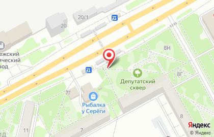 Магазин Крона на улице Ворошилова на карте