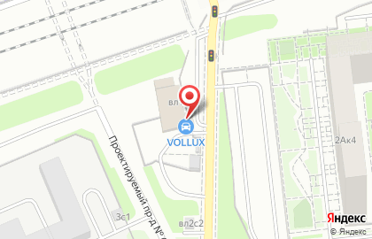Техцентр и магазин запчастей Vollux на улице Терёшково на карте