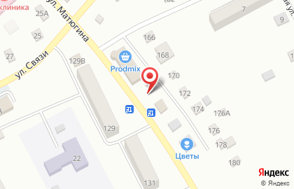 Магазин цветов на улице Матюгина, 168В на карте