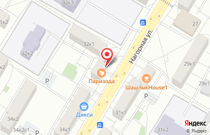 Продуктовый магазин в Москве на карте