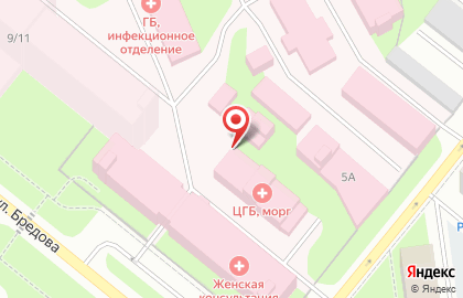 Областное Мурманское бюро судебно-медицинской экспертизы на улице Космонавтов на карте