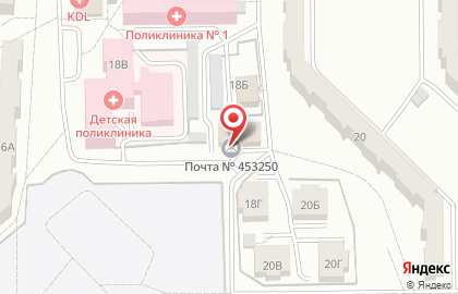 Почта России в Уфе на карте