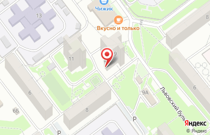 Центр раннего развития Бэби-клуб на Львовском бульваре на карте
