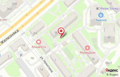 Продуктовый магазин на ул. Никитина, 3/1 на карте