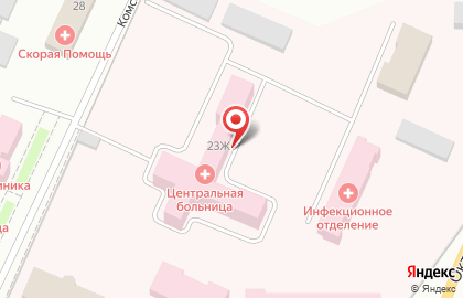 Детская Поликлиника на улице Комсомольская на карте
