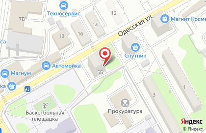 Планета на Одесской улице на карте
