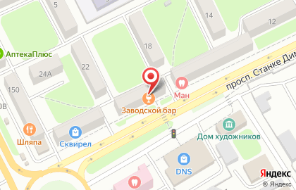 Магазин Мясной дворик на проспекте Станке Димитрова на карте