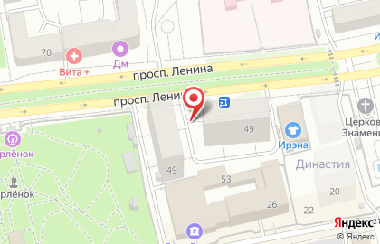 Продуктовый магазин Сибирь на проспекте Ленина на карте